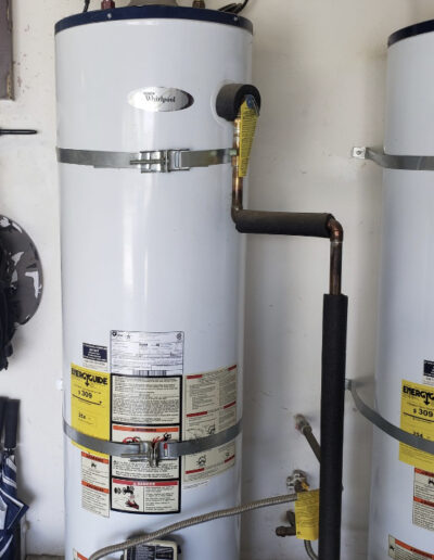 Standing water heater