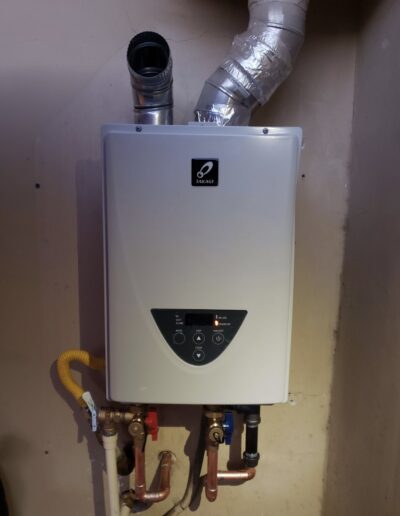 New tankless water heater